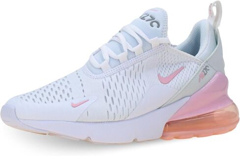 Nike Air Max 270 Big Kids 'Shoes (943345-122 ، الرغوة الرمادية البيضاء/الخفيفة/الوردي) in Saudi Arabia