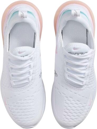 Nike Air Max 270 Big Kids 'Shoes (943345-122 ، الرغوة الرمادية البيضاء/الخفيفة/الوردي) in Saudi Arabia