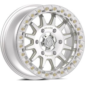 15x7 Valor Offroad V09 Raw Machined Beadlock UTV Wheel 6x5.5 (40mm) in Kuwait