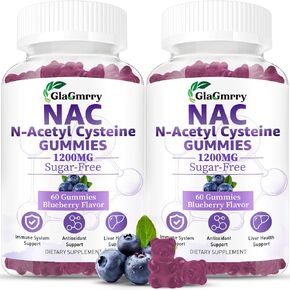 غموض NAC الخالي من السكر للأطفال والبالغين ، مكملات NAC 1200 ملغ N أسيتيل سيستاين مع فيتامين C&E ، NAC 600mg لكل جسم ، دعم صحة الكبد ، مضادات الأكسدة ، الجهاز المناعي ، 60 COUNT in Kuwait