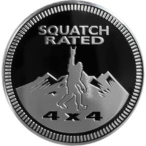 1Pc Black Exterior Accessoriesquatch,Squatch Badge Rated Car Emblem,4 x 4 Metal Automotive Bigfoot Badge 3D Metal Car Badges Emblems,Emblem Decals,Car Badge Decals Stickers,Trucks SUV Badge,Automotive in Saudi Arabia