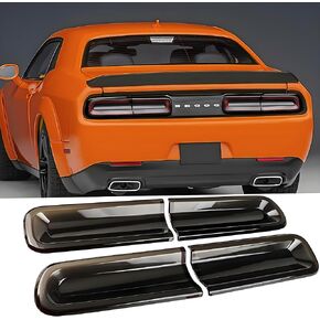 يغطى ضوء الذيل الحراس متوافق مع دودج تشالنجر 2015-2023 GT/RT/SCAT Pack/SRT 392/Hellcat/SXT ، حراس غلاف واقية من الضوء الأسود المدخن المدخن in Saudi Arabia