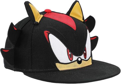 Bioworld Sonic The Hedgehog Big Face Shadow Snapback Hat with 3D Ears & Quills Black in Saudi Arabia