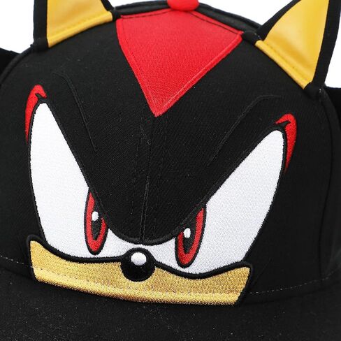 Bioworld Sonic The Hedgehog Big Face Shadow Snapback Hat with 3D Ears & Quills Black in Saudi Arabia