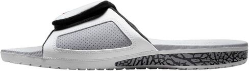 Nike Jordan Hydro III Men's Slides (854556-101, Summit White/Cement Grey/Black/Fire Red) in Saudi Arabia