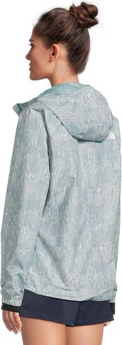 The North Face Womens Antora Rain Jacket—Print Blue Eclipse Regenerative Ink Print Large in Saudi Arabia