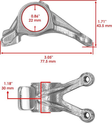 Caltric Cam Shaft Valve Valve Rocker Arm متوافق مع Polaris Ranger 500 2x4 4x4 6x6 1999-2012 in Saudi Arabia