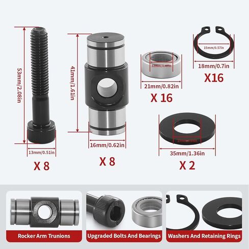Rocker Arm Upgraded Trunnions kit for all LS 4.8L 5.3L 5.7L 6.0L 6.2L 7.0L engines(with bolts) in Saudi Arabia