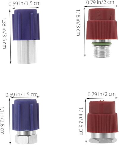 PartyKindom 4pcs Pressure Quick Connect Adapter Kit SAE Thread Retrofit Fittings for Car Air in Saudi Arabia