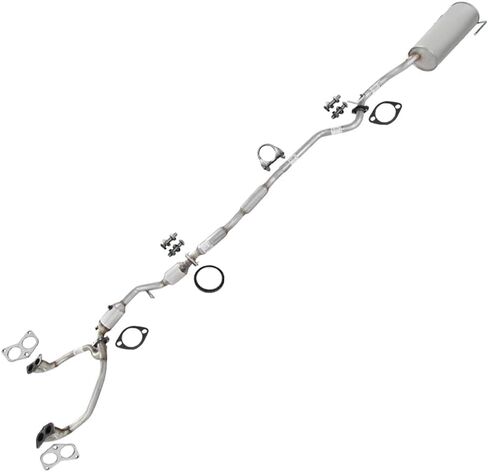 Exhaust Y Pipe, Catalytic, Resonator and Muffler Exhaust Kit Compatible for 2000-2004 Subaru Outback 2.5L | EPA-Approved | Northeastern Exhaust | Free Gasket, Clamp, and Bolt Kit Included in Saudi Arabia