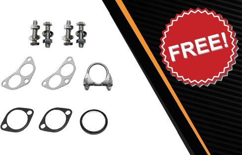 Exhaust Y Pipe, Catalytic, Resonator and Muffler Exhaust Kit Compatible for 2000-2004 Subaru Outback 2.5L | EPA-Approved | Northeastern Exhaust | Free Gasket, Clamp, and Bolt Kit Included in Saudi Arabia