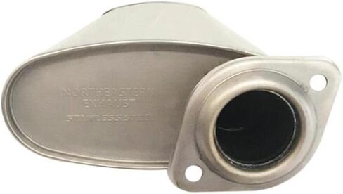 Northeastern Exhaust | Stainless Steel Muffler and Tail Pipe Exhaust System Kit Compatible for Jeep Commander 2006-2010 Jeep Grand Cherokee 2005-2010 3.7L 4.7L | Free Clamps Included in Saudi Arabia