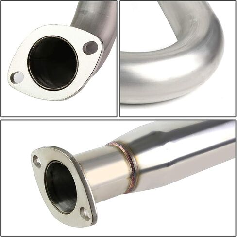 Auto Dynasty 3.5 Inches Round Muffler Tip Catback Exhaust System Compatible with 05-10 Chevy Cobalt Pontiac G5, Stainless Steel in Saudi Arabia