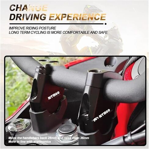 for Ho&nda NT1100 NT 1100 Nt1100 2023 Motorcycle Handlebar Riser Bar Mount Handle Heightening Clamp Pit Motorbike Accessories Moto Risers in Saudi Arabia