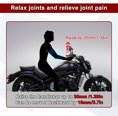 ناهدات مقود Xitomer متوافقة مع Vulcan S 650 VN650 / ABS 2015-2025 FIT FOR FULCAN S 650 VN650 CAFE ABS 2020-2025 REVENTEN in Saudi Arabia