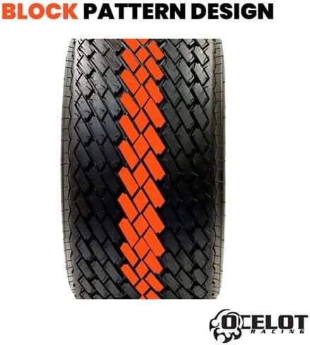 Ocelot LG03 Golf Cart Tire 18x8.5-8 Durable 4-Ply Construction | Low Impact Block Style Tread | Turf and Golf Course Friendly | Quiet Operation | OEM Replacement Sizing | Perfect for Low-Intensity Use in Saudi Arabia