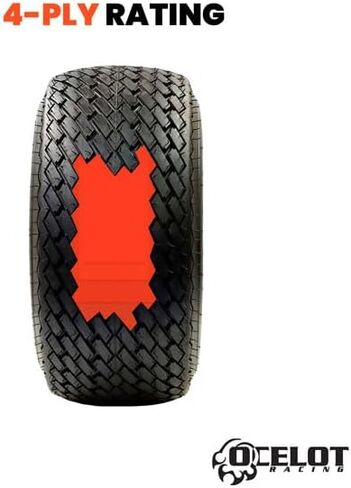 Ocelot LG03 Golf Cart Tire 18x8.5-8 Durable 4-Ply Construction | Low Impact Block Style Tread | Turf and Golf Course Friendly | Quiet Operation | OEM Replacement Sizing | Perfect for Low-Intensity Use in Saudi Arabia