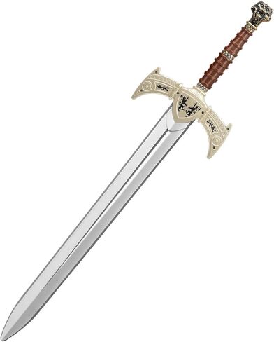 King Arthur Toy Sword,35" Medieval Longsword,Plastics Sword,Medieval Knight Costume Accessories for Renaissance Props in Kuwait