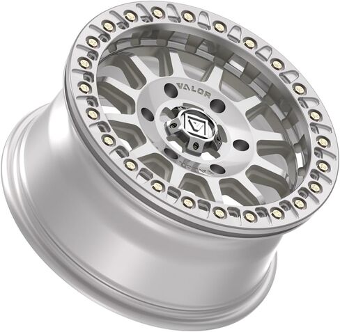 15x7 Valor Offroad V09 Raw Machined Beadlock UTV Wheel 6x5.5 (40mm) in Kuwait