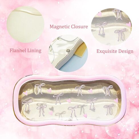 Glasses Case Hard Shell Eyeglass Protective Case Cute Holder Box with Cleaning Cloth in Saudi Arabia