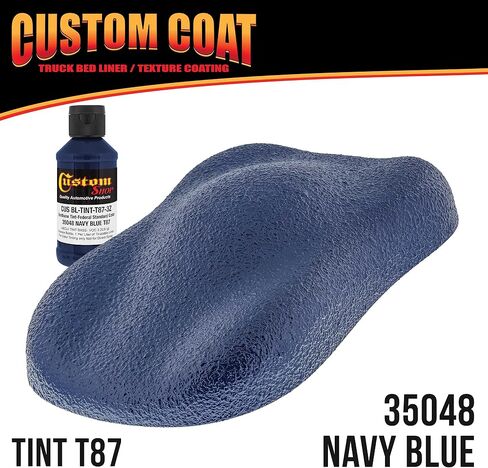 Custom Coat Federal Standard Color # 35048 Navy Blue Urethane Spray-On Truck Bed Liner, 1.5 Gallon Kit with Spray Gun and Regulator - Durable Textured Protective Coating - Car Auto in Saudi Arabia