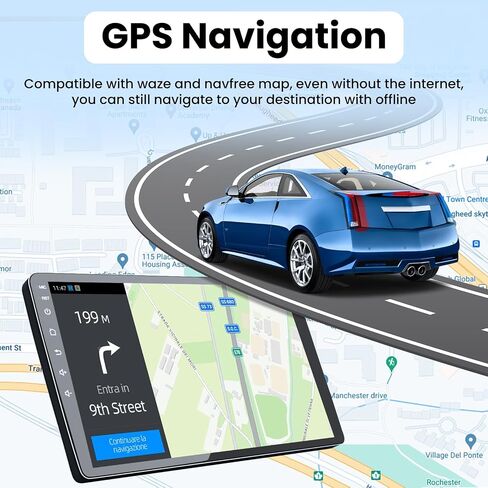 Android 12(2G+32G) ستيريو راديو السيارة لسيارة Ford Escape 2007 2008 2009 2010 2011 2012 مع CarPlay وAndroid Auto، 9 بوصة 1280 * 800 شاشة لمس تدعم بلوتوث GPS DSP FM SWC كاميرا احتياطية in Saudi Arabia