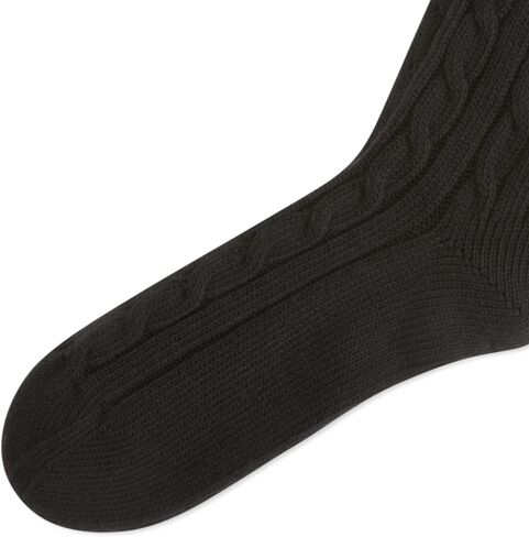 Polo Ralph Lauren Womens Cable Solid Coll Crew Socks - 1 زوج - راحة قطنية مستدامة in Saudi Arabia