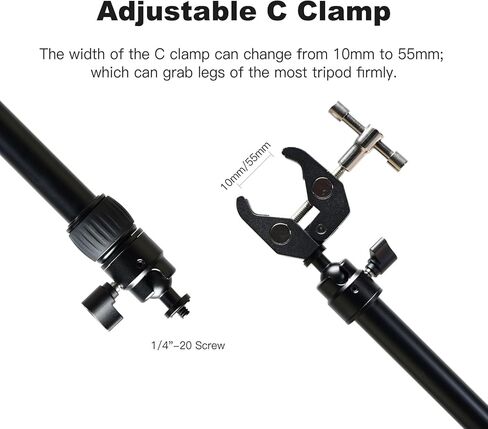 Accsoon Toprig Camera Slider Support Arm Stabilizer, Ajustable Tripod Support Arms for Increasing Stability in Aluminum Alloy, for Toprig S60 Slider - 2 Packs in Kuwait