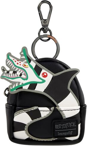 Loungefly Beetlejuice Exclusive Cosplay Mystery Mini Backpack Keychain Charm (ONE RANDOM KEYCHAIN - BLIND BOX) in Saudi Arabia
