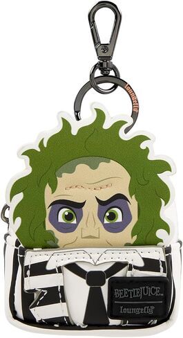 Loungefly Beetlejuice Exclusive Cosplay Mystery Mini Backpack Keychain Charm (ONE RANDOM KEYCHAIN - BLIND BOX) in Saudi Arabia