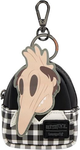 Loungefly Beetlejuice Exclusive Cosplay Mystery Mini Backpack Keychain Charm (ONE RANDOM KEYCHAIN - BLIND BOX) in Saudi Arabia