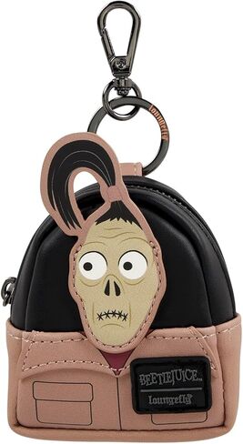 Loungefly Beetlejuice Exclusive Cosplay Mystery Mini Backpack Keychain Charm (ONE RANDOM KEYCHAIN - BLIND BOX) in Saudi Arabia