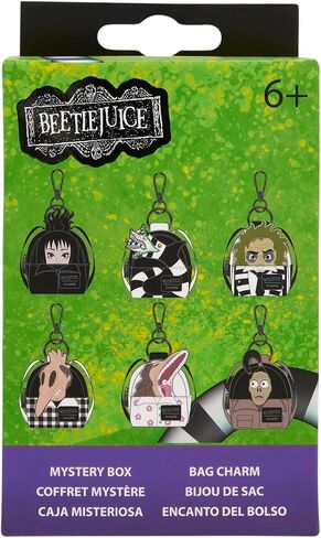 Loungefly Beetlejuice Exclusive Cosplay Mystery Mini Backpack Keychain Charm (ONE RANDOM KEYCHAIN - BLIND BOX) in Saudi Arabia