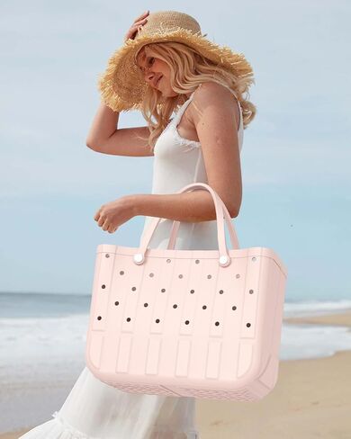 Tote Beach Bags for Women, Waterproof XL Rubber Beach Bag for Pool Travel, Boat, Groceries, Sport | EVA Foldable in Saudi Arabia