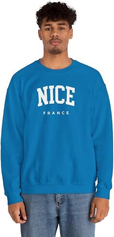 Nice France Adult Unisex Crewneck Sweatshirt in Saudi Arabia