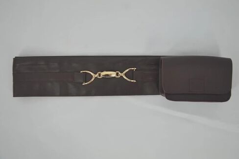Men's Costume Cosplay Hooded Robe Tunic Belt Halloween Leather Shoulder Strap Brown Suits in Saudi Arabia