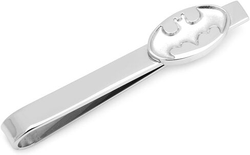 DC Comics Stainless Steel Batman Recaured Shield Tie Bar ، مرخص رسميًا in Saudi Arabia
