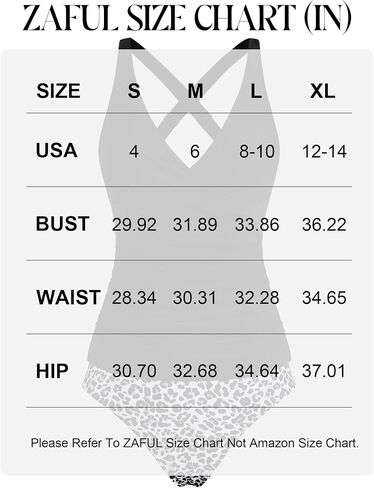 Zaful Womens Tankini Swimsuits Push Up Warp v Neck Swim Top Tummy Bottom Sexy اثنين in Saudi Arabia