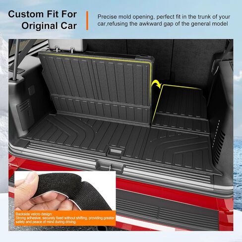 powoq Cargo Mat Compatible with 2003-2017 Ford Expedition Lincoln Navigator Cargo Liner TPE Trunk Mat 3rd Backrest Protector Trunk Liner Replacement for 2003-2017 Ford Expedition Accessories in Saudi Arabia