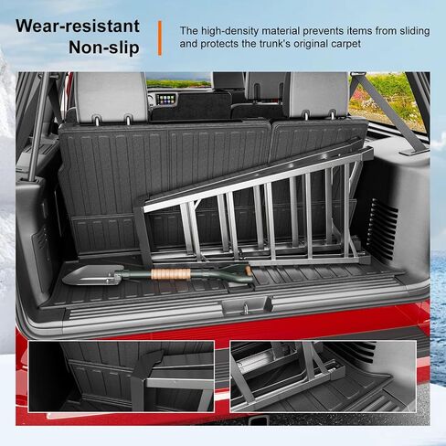 powoq Cargo Mat Compatible with 2003-2017 Ford Expedition Lincoln Navigator Cargo Liner TPE Trunk Mat 3rd Backrest Protector Trunk Liner Replacement for 2003-2017 Ford Expedition Accessories in Saudi Arabia