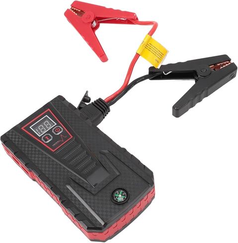 1000A Lithium Starter Pack, Upgraded QDSP Car Battery Pack for 6L Gasoline, 5.5L Engines with 3 Mode LED Flashlight & 18W Fast Charging USB Port (Red) in Saudi Arabia