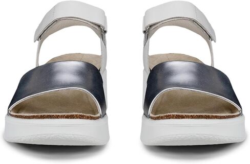 ECCO Women's Flowt Wedge Cork Sandal, Black/Black, 7-7. 5 in Saudi Arabia