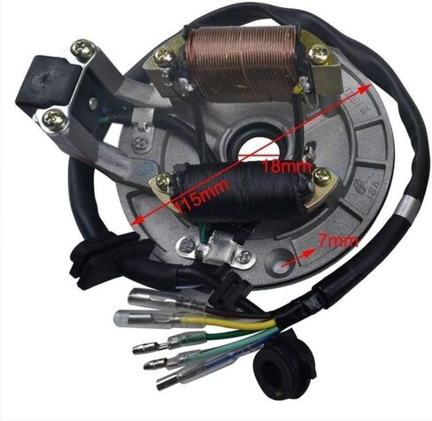 2 Coil Stator Magneto Flywheel with Wiring Harness CDI for Lifan 70cc 90cc 110cc 125cc 140cc YX Dirt Pit Bike SSR Taotao Apollo XR50 CRF50 CRF70 XR70 Coolster Roketa in Saudi Arabia