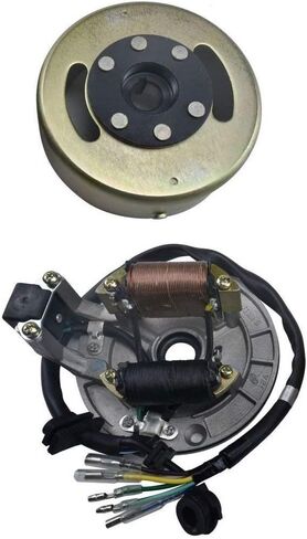 2 Coil Stator Magneto Flywheel with Wiring Harness CDI for Lifan 70cc 90cc 110cc 125cc 140cc YX Dirt Pit Bike SSR Taotao Apollo XR50 CRF50 CRF70 XR70 Coolster Roketa in Saudi Arabia