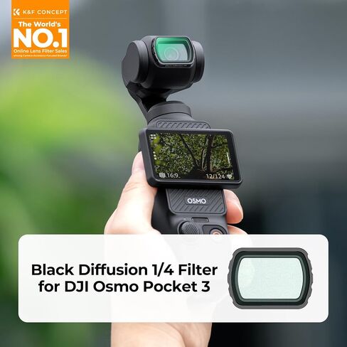 K&F Concept Magnetic Clear-Natural Night Filter for DJI Osmo Pocket 3 -Light Pollution Reduction Filter for Night City Sky/Star Shots, Optical Glass/HD/Multi-Coated Filters in Saudi Arabia