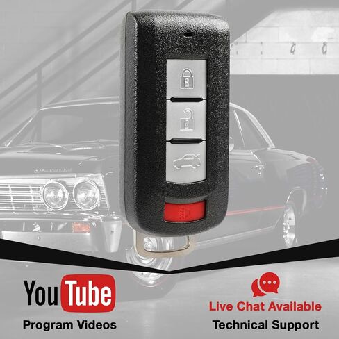يناسب 2008-2016 Mitsubishi Outlander & Lancer Smart Key FOB الإدخال غير المفتاح (OUC644M-Key-N) 2-pack in Saudi Arabia