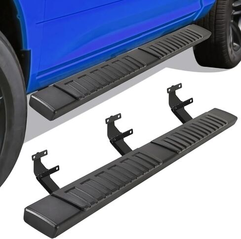 6.5" Running Boards for Ford F150 2015-2024 Super Cab, Side Steps for Truck, Black Aluminum Alloy Nerf Bars, Pair Running Boards for 2017-2024 Ford F250 F350 F450 F550 in Saudi Arabia