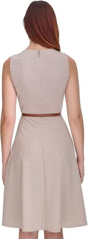 Tommy Hilfiger Women's Herringbone Knit Jewel Neck Sleeveless Dress in Saudi Arabia