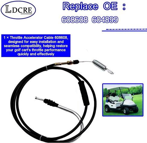 Throttle Accelerator Cable 608608 ، Fit for Ezgo txt St MPT Express Terrain Workhorse Golf Cart for Cushman for Bad Boy استبدال 608608 604899 in Saudi Arabia