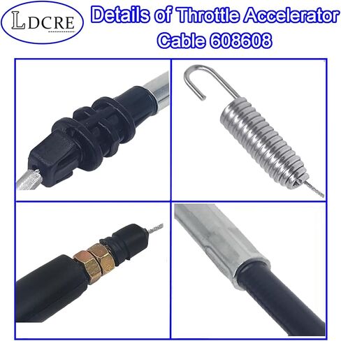 Throttle Accelerator Cable 608608 ، Fit for Ezgo txt St MPT Express Terrain Workhorse Golf Cart for Cushman for Bad Boy استبدال 608608 604899 in Saudi Arabia